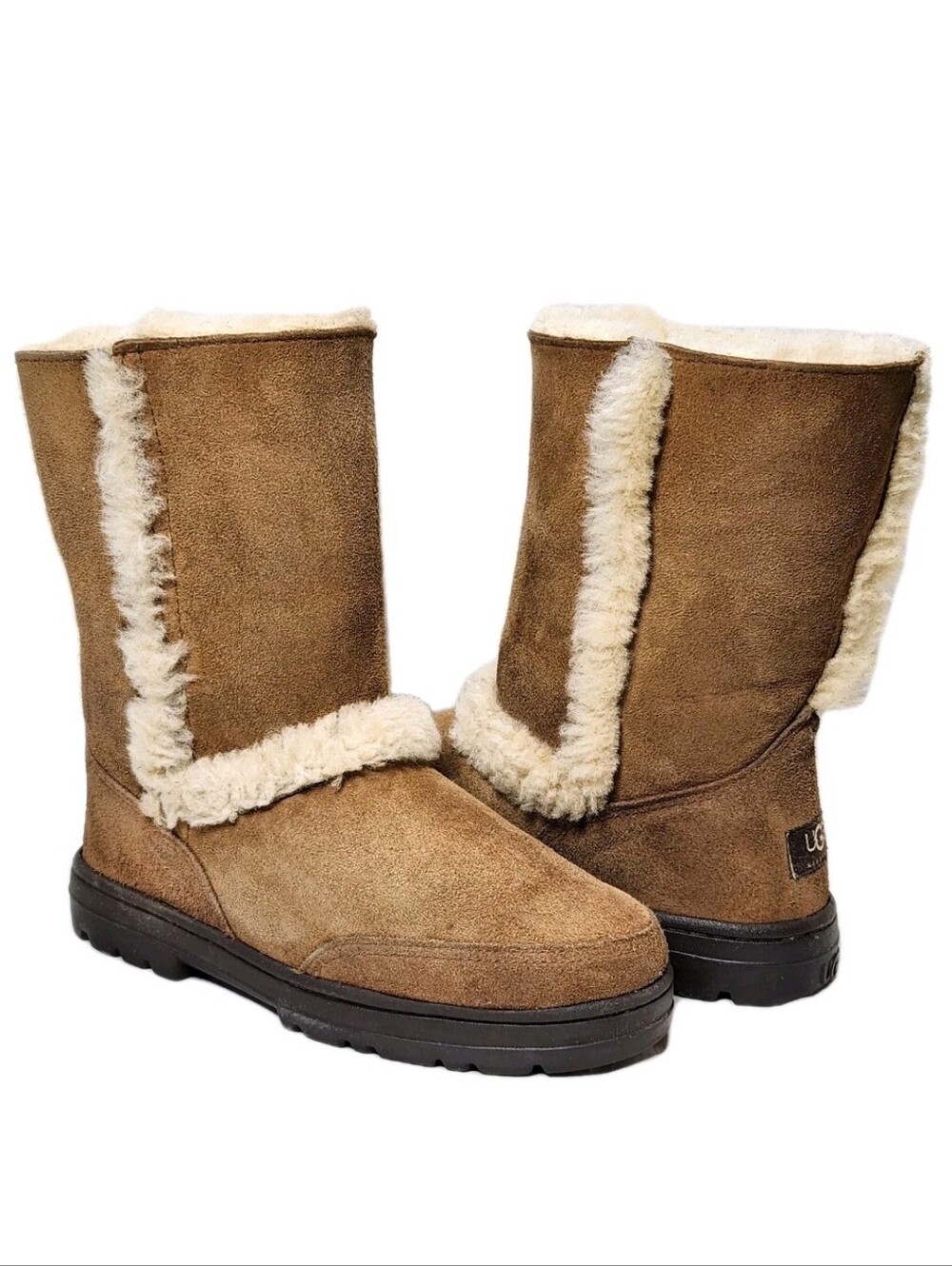 UGG Australia Sundance Made In New Zealand Short Boots Sz 7 Genuine Sheepskin